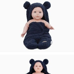 Blue Snail swaddle/ receiving blanket